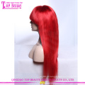 Perucas do laço por atacado marca de cabelo vermelho comprido cabelo humano Top Beauty